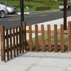 Màu nâu 1M chiều dài Hàng rào bằng gỗ Carbonized Viền hàng rào bằng gỗ