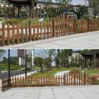 Màu nâu 1M chiều dài Hàng rào bằng gỗ Carbonized Viền hàng rào bằng gỗ